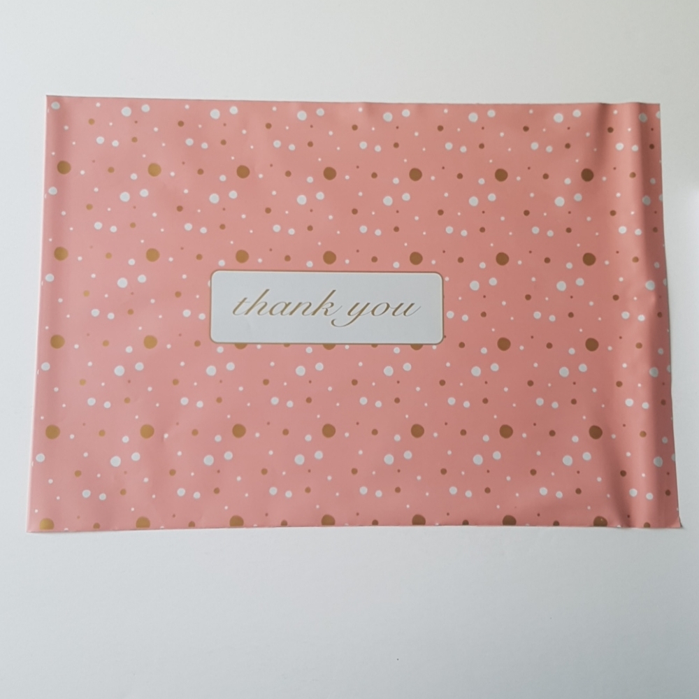 25 pcs Pink Dots Poly Mailers 10"x13" inches